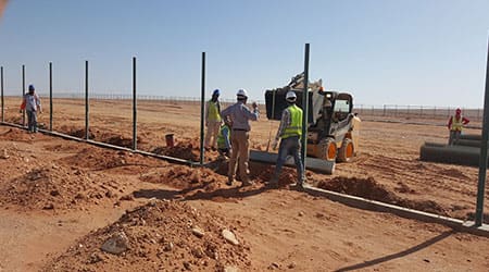 Fence installation works