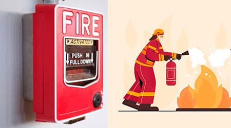 Fire fighting and alarm systems