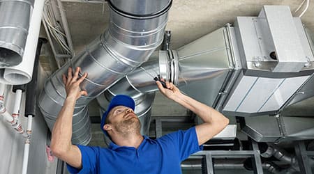 HVAC maintenance works
