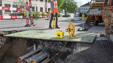 Underground utilities installation